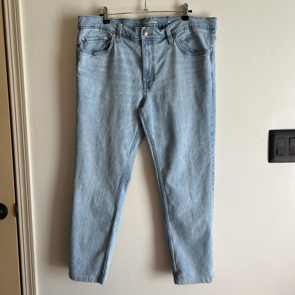 Goodfellow & Co Men's Total Flex Fit Jeans Light Wash Size 38W X 27” Denim Pants - Picture 2 of 13